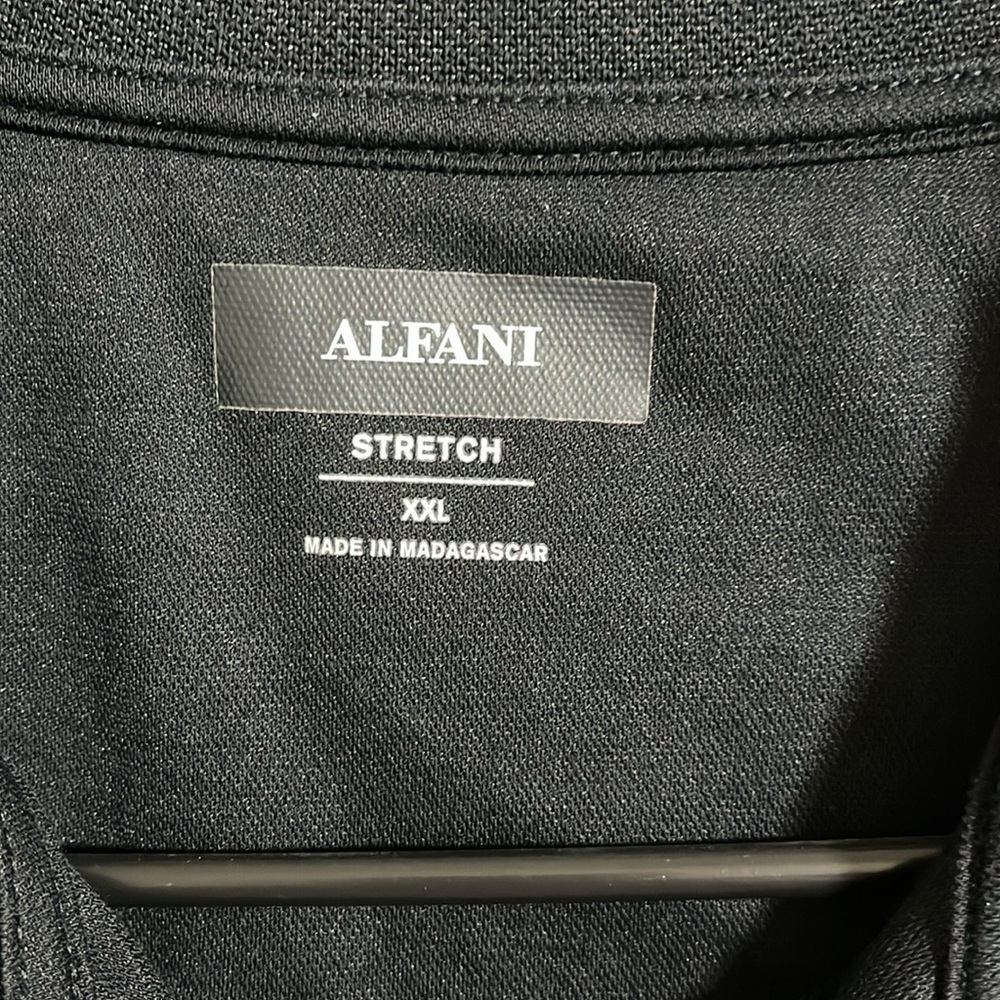 Alfani black men's polo size 2X - Picture 3 of 4